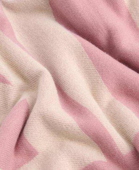 Milla Logo Wrap Scarf Raspberry/Jasmine