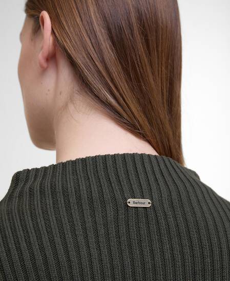 Stitch Guernsey Cape Olive