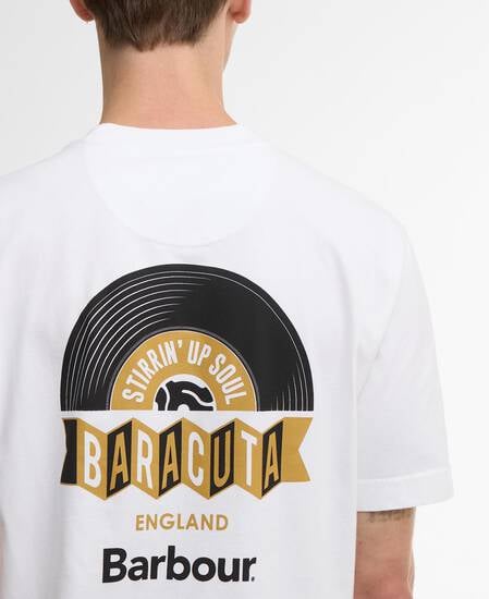 Barbour x Baracuta Vinyl Oversized T-Shirt White