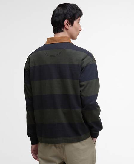 Newclose Oversized Rugby Shirt Black