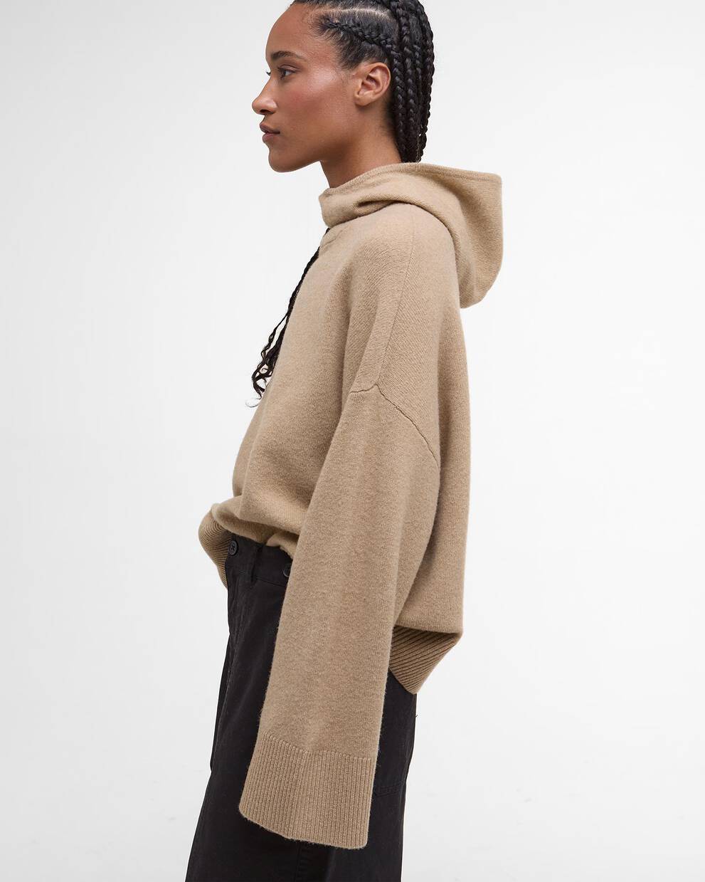 Evette Oversized Knitted Hoodie