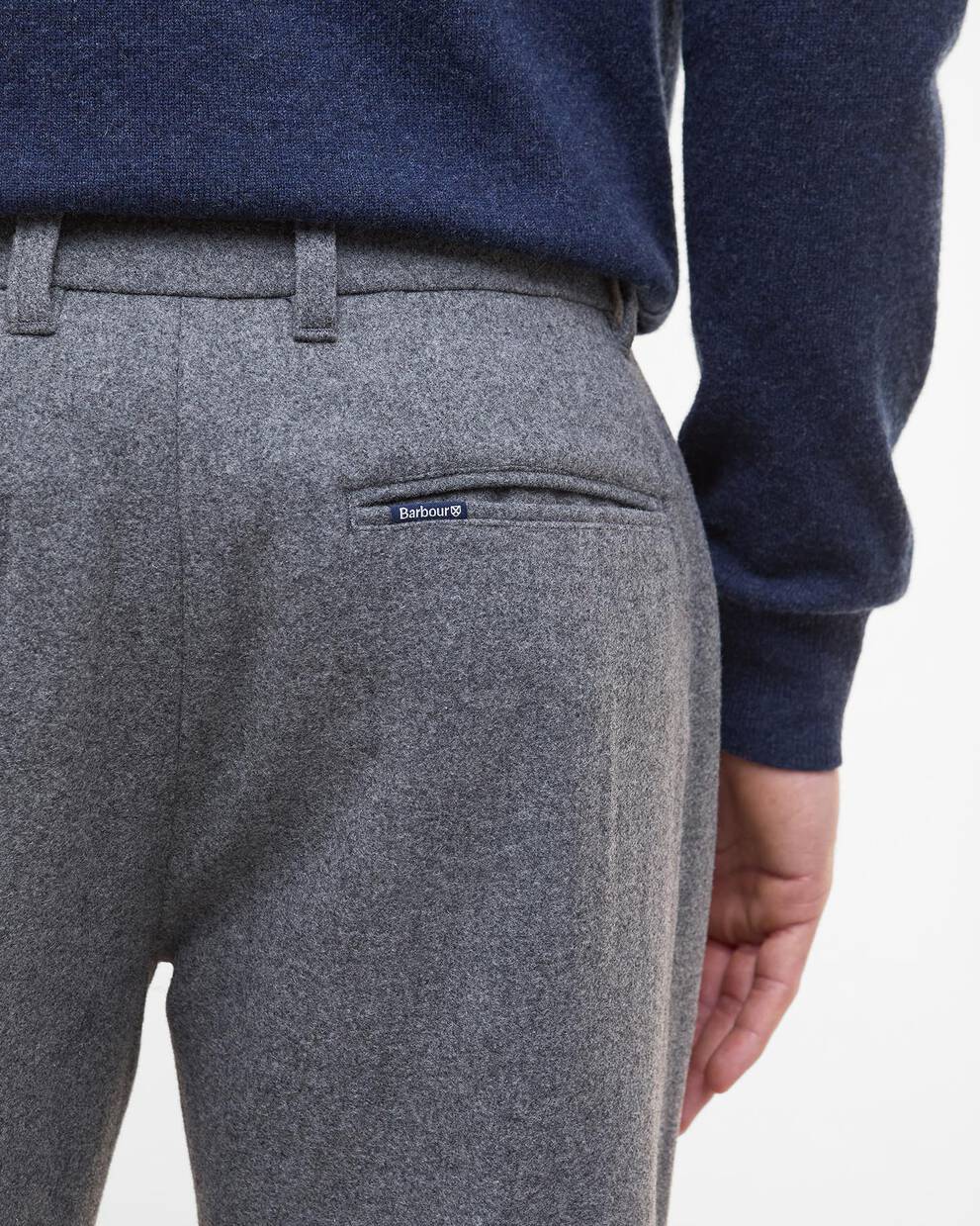 Wool-Blend Tailored Trousers