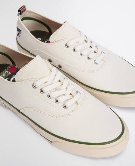 Scarpe da tennis da uomo Paul Smith Loves Barbour Off White