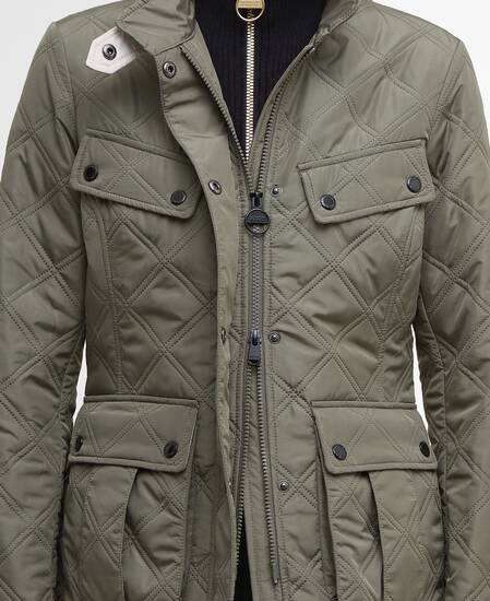 Halsey Quilted Jacket Dusky Khaki/Jasmine Halsey Quilted Jacket Dusky Khaki/Jasmine