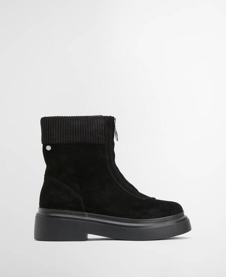 Imelda Zip-Front Ankle Boots