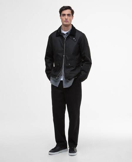 Marker Waxed Jacket Black