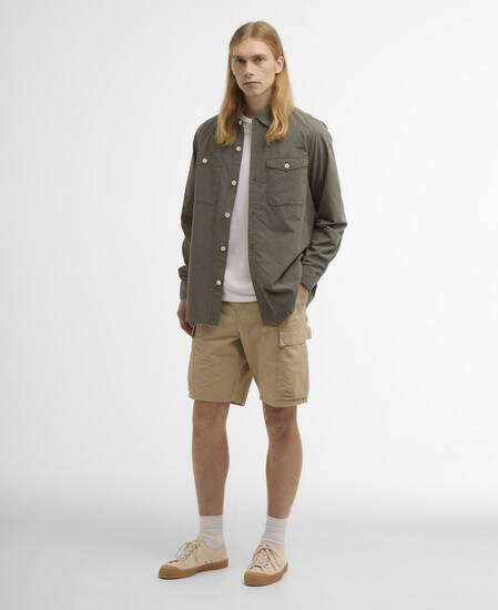 Camicia Ryehill testurizzata dalla vestibilit&agrave; rilassata Green Slate