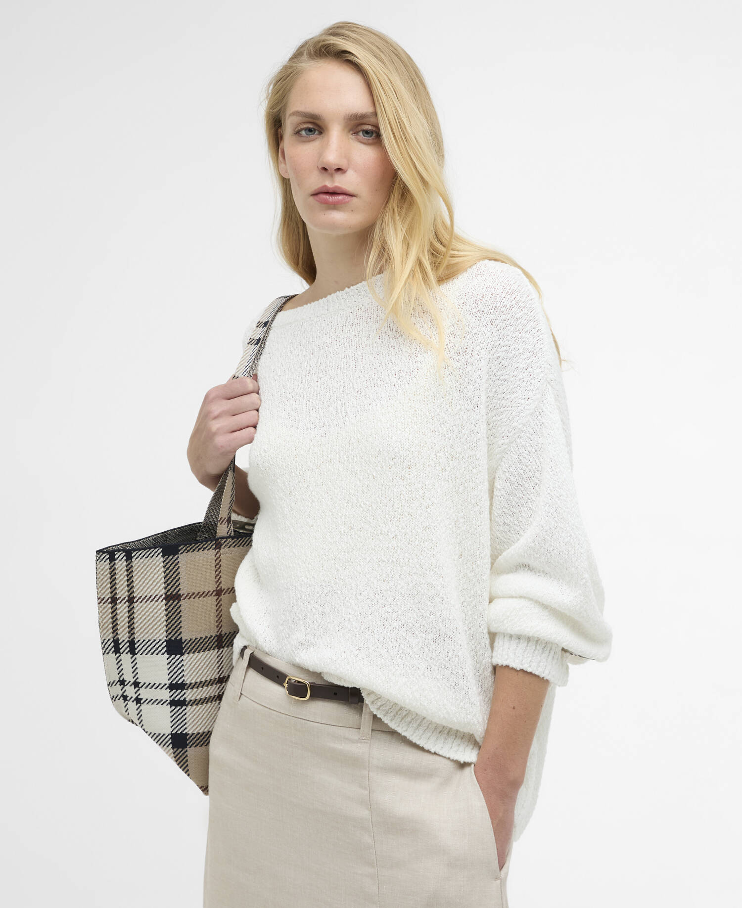 Gabby Crew Neck Jumper Cloud image number 0