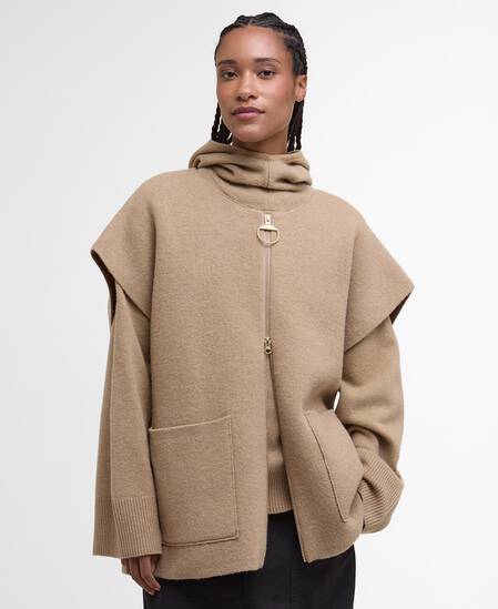 Gilet in maglia Martha Military Brown
