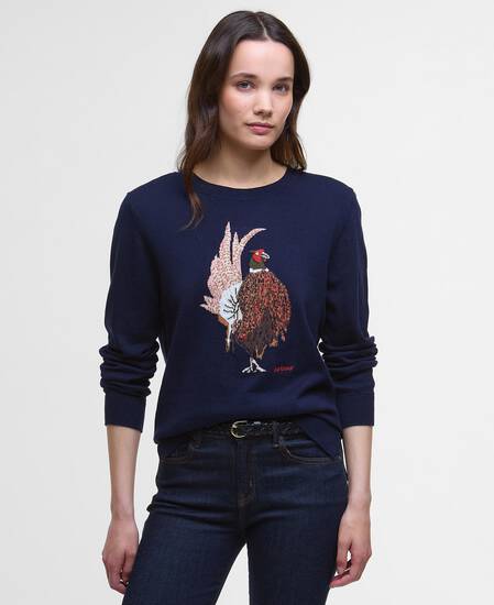 Homeswood Crew Neck Jumper Navy