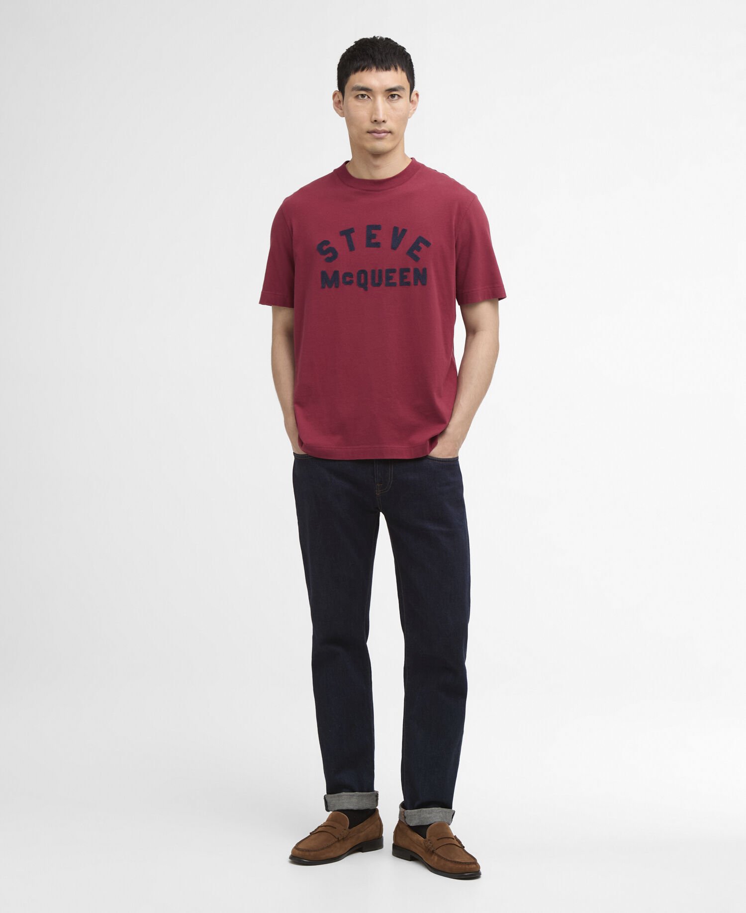 T-Shirt McQueen Chain Ruby Wine