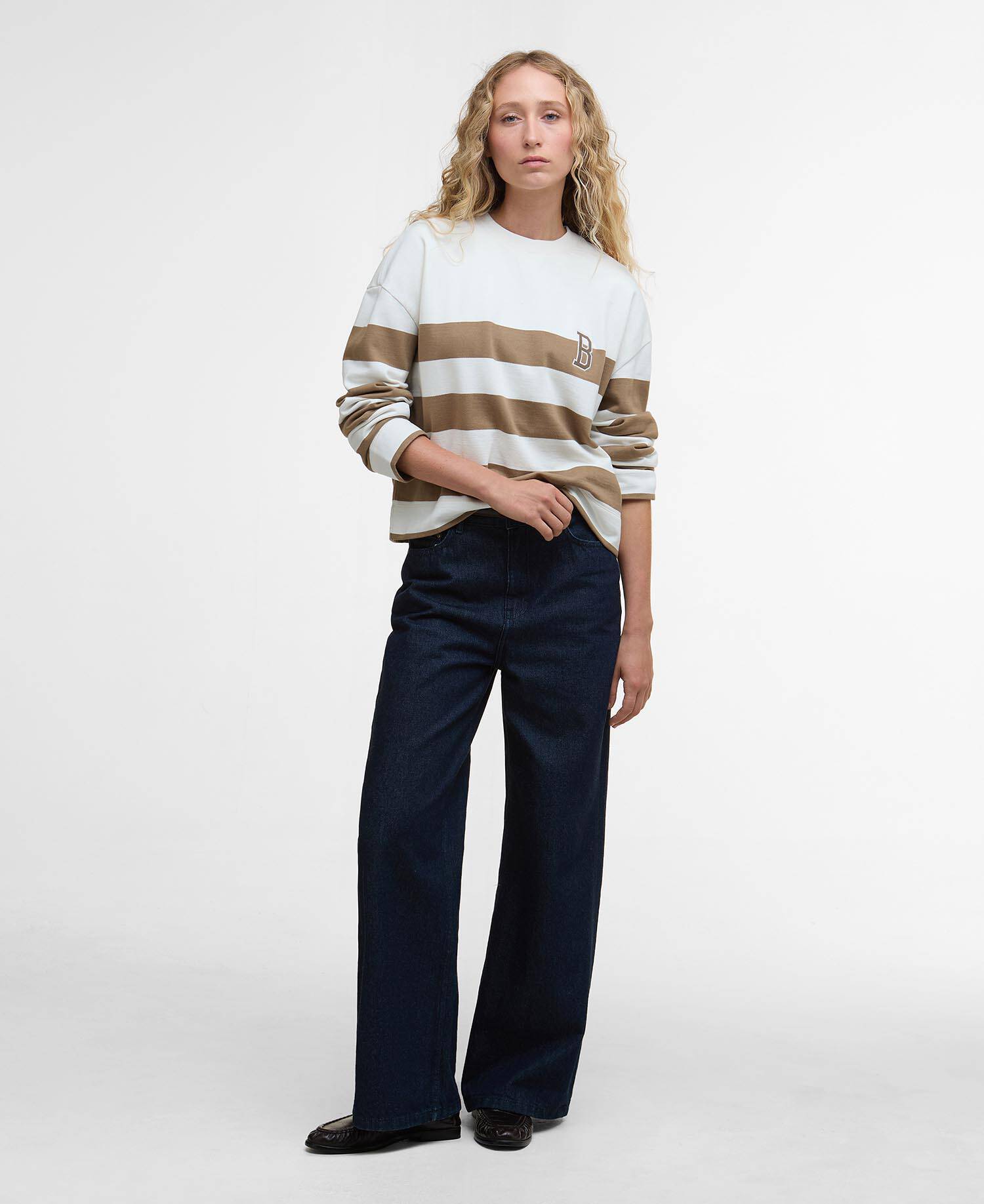Faye Striped Sweatshirt image number 1