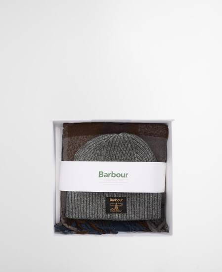 Westerdale Beanie and Scarf Gift Set Midnight Oak