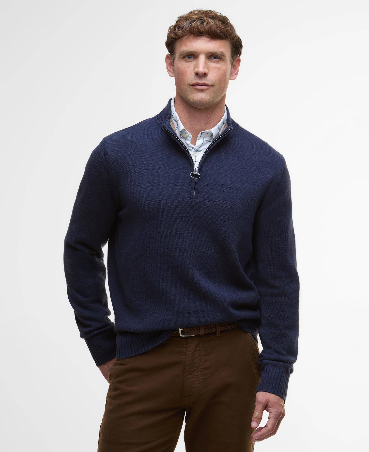 Kelson Quarter-Zip Jumper Navy image number 0