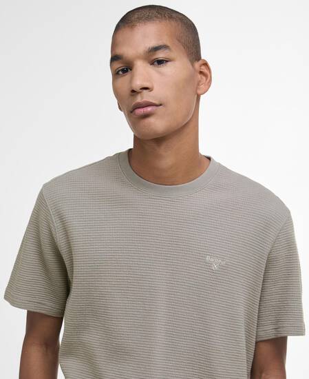 Platford Tailored Waffle T-Shirt Concrete