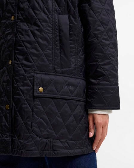 Summer Beadnell Plus-Size Quilted Jacket Navy