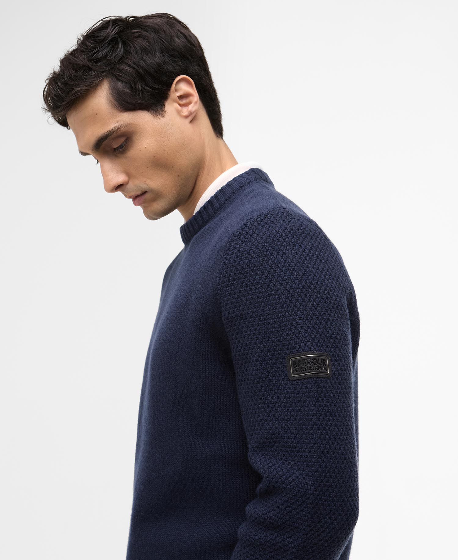 Enfield Crew Neck Jumper Navy
