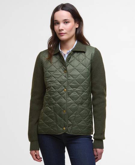 Maglione trapuntato Allendale Olive