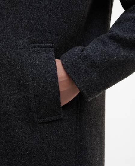Kirkbridge Wool Coat Dark Grey Marl/Classic