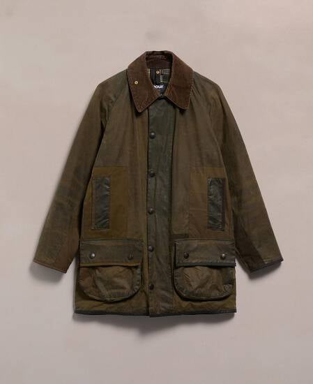 Barbour Re-loved Men's Beaufort Waxed Jacket - Size 36 Olive