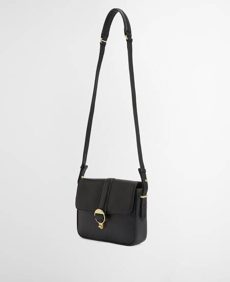 Borsa a tracolla in pelle Rosa Black