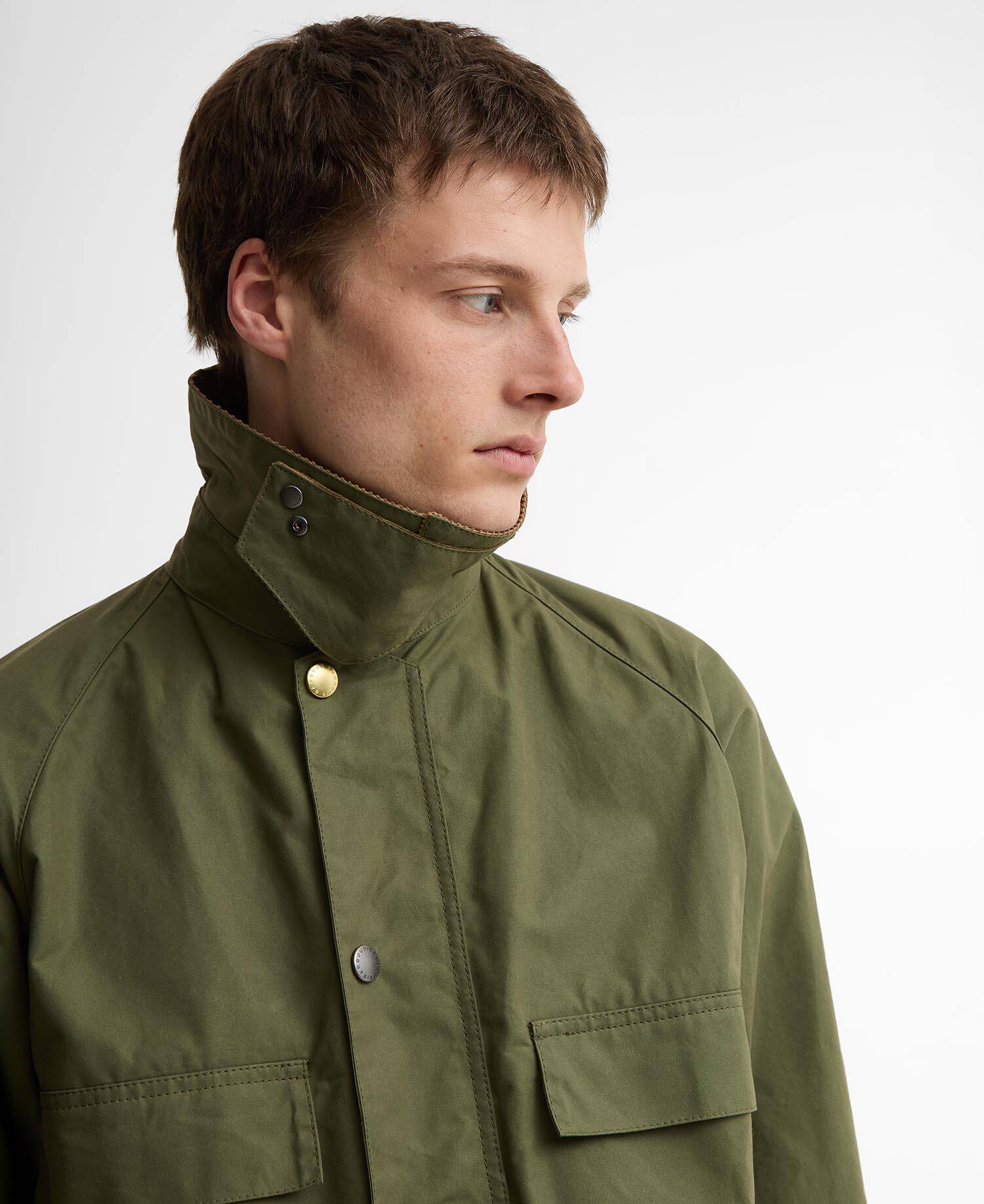 Paul Smith Loves Barbour Sugarlump Bedale Casual Jacket Army image number 4