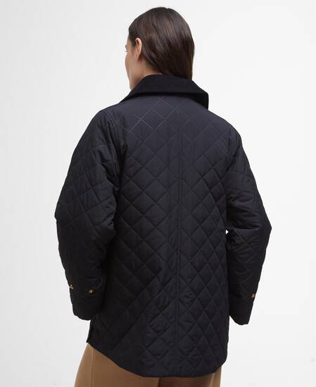 Corinne Quilted Jacket Black/Ancient