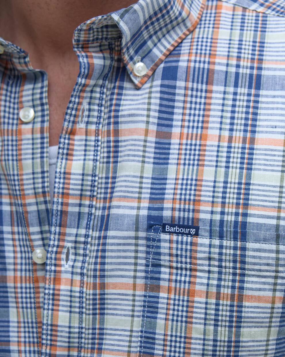 Camicia Elton a maniche corte dalla vestibilità leggermente aderente