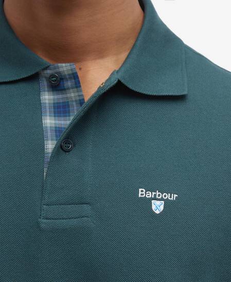 Tartan Pique Polo Shirt Green Gables
