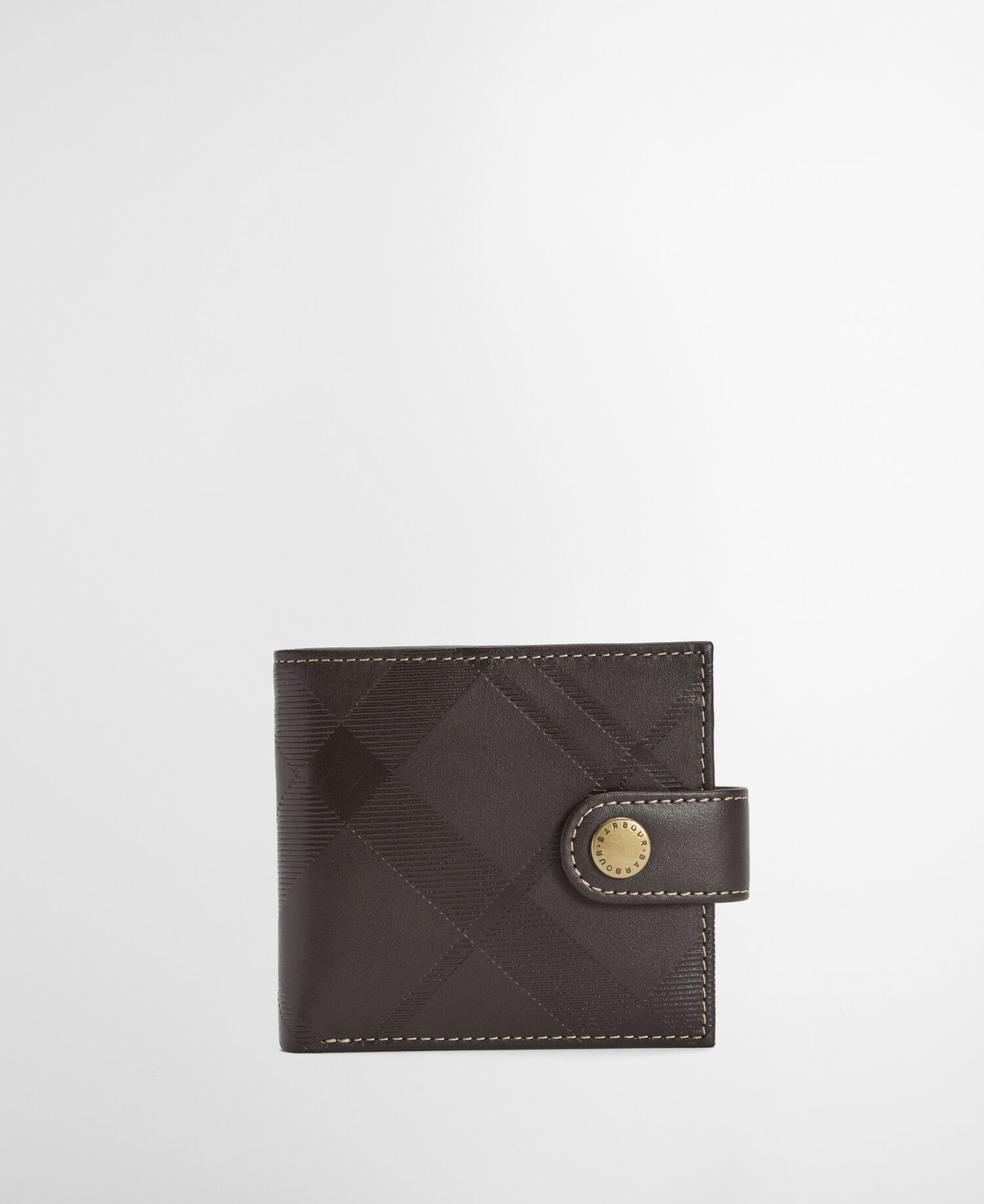 Bamburgh Deboss Leather Wallet Brown