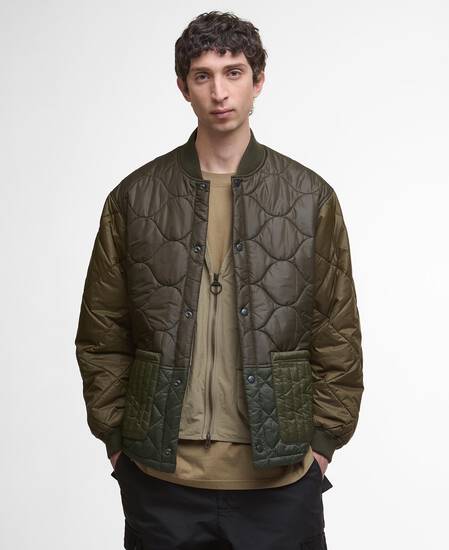 Giacca trapuntata Cording Army Green