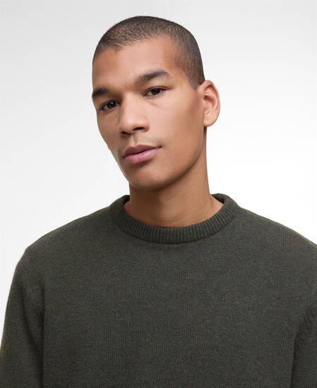 Maglione girocollo Holden Olive Marl
