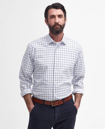 Hanstead Country Active Regular Long-Sleeved Shirt Classic Blue
