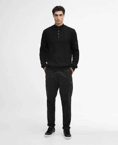 Herring Quarter-Zip Jumper Black