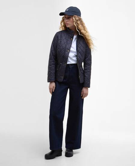 Flyweight Cavalry Quilted Jacket Navy-Navy