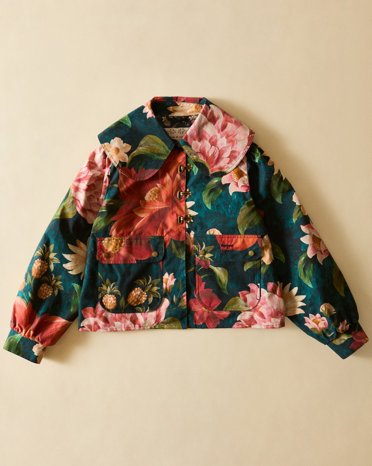 Barbour FARM Rio Wild Flower Casual Jacket Navy Wildflower/Flower Navy