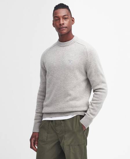 Grangetown Crew Neck Jumper Light Grey