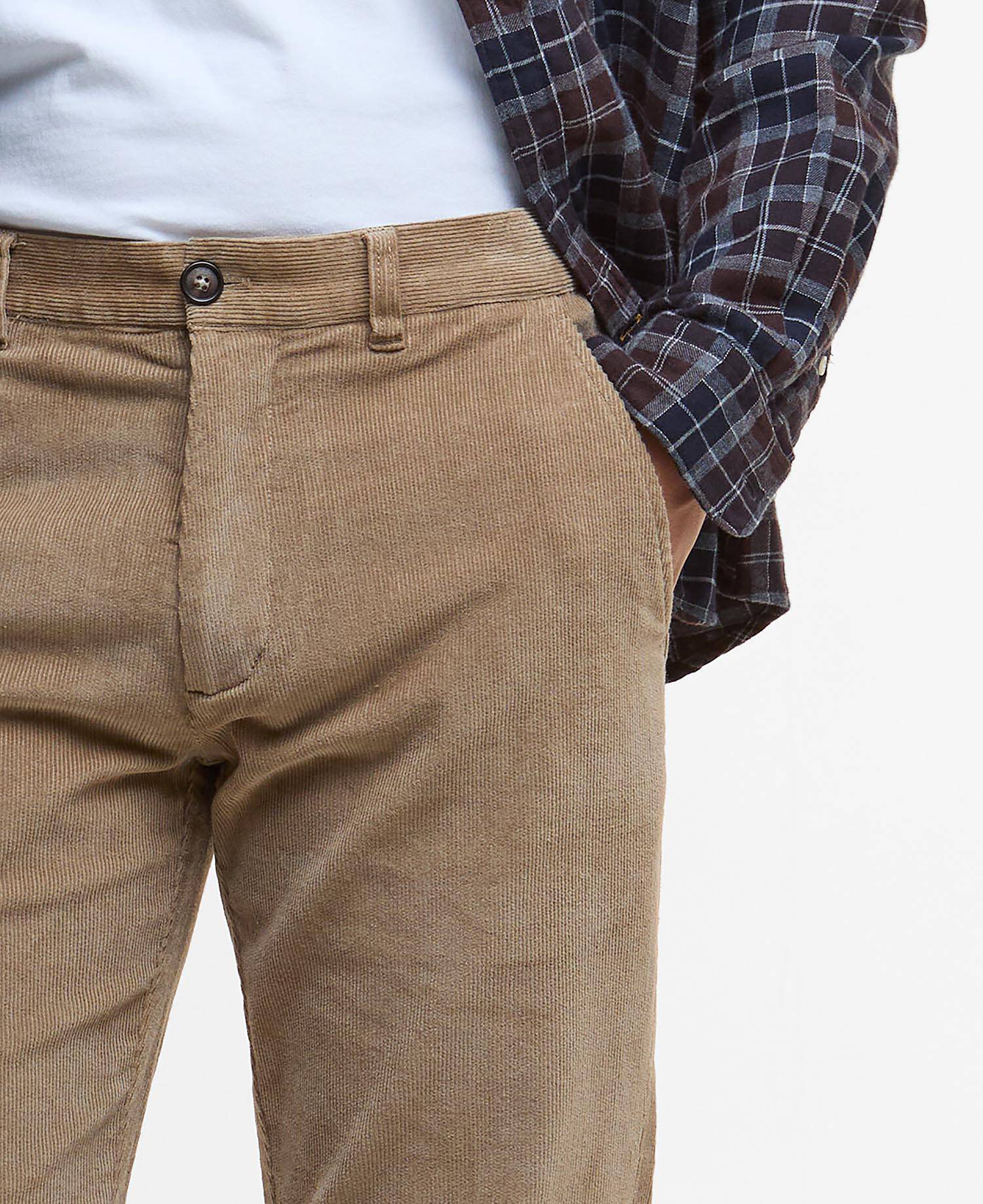 Stretch Cord Tailored Trousers image number 3