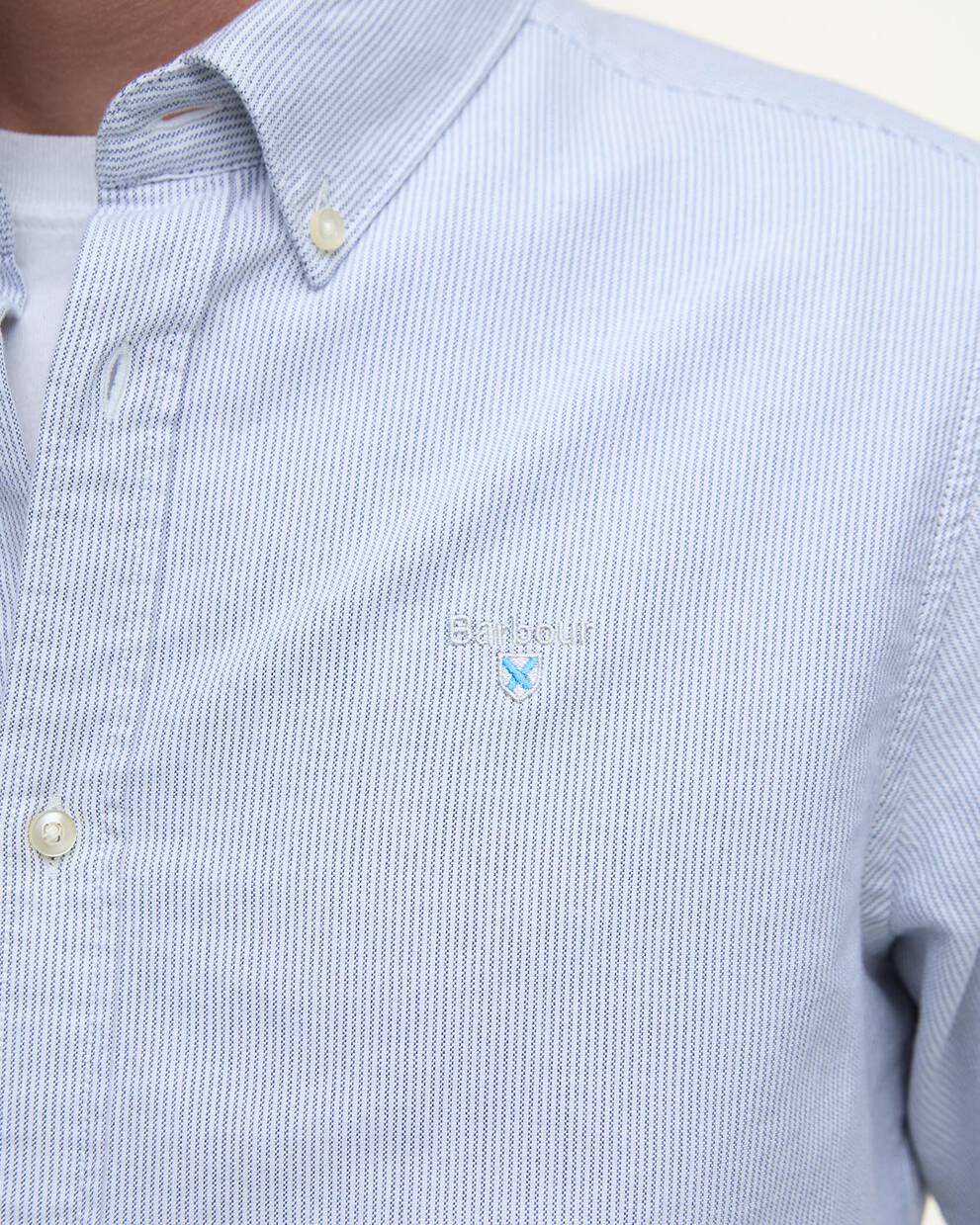 Striped Oxford Tailored Long-Sleeved Shirt