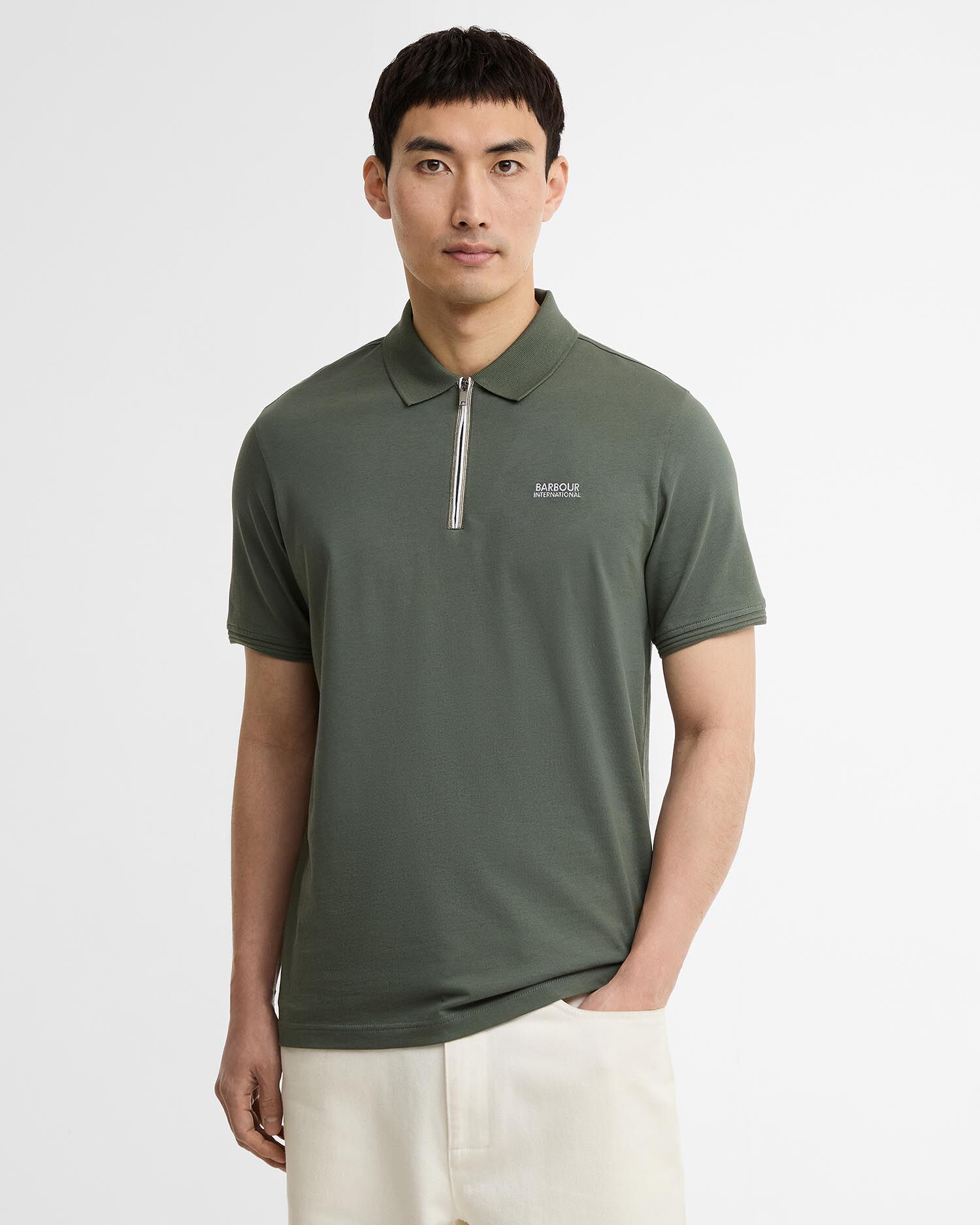 Poloshirt Ashmann Tipped Thyme