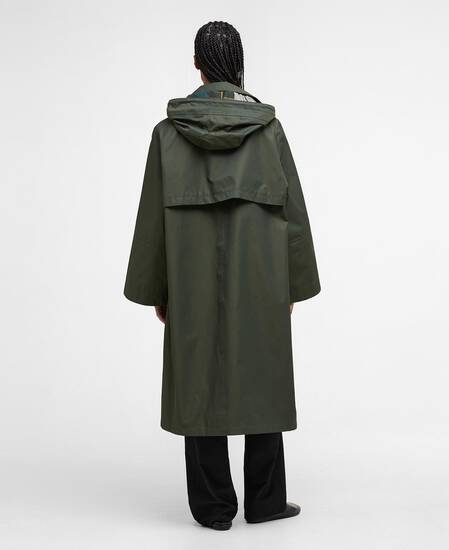 Maude Waterproof Jacket Olive/Ancient Tartan