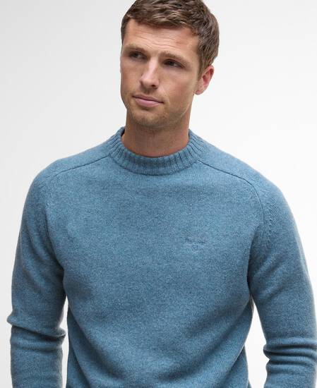 Grangetown Crew Neck Jumper Bluestone