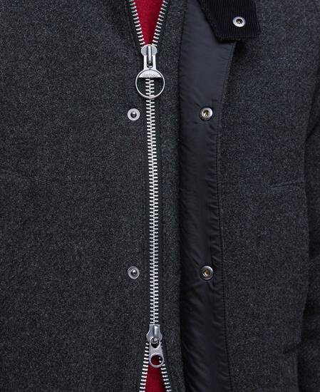Bedale Wool Jacket Dark Grey Marl/Tartan Tbc