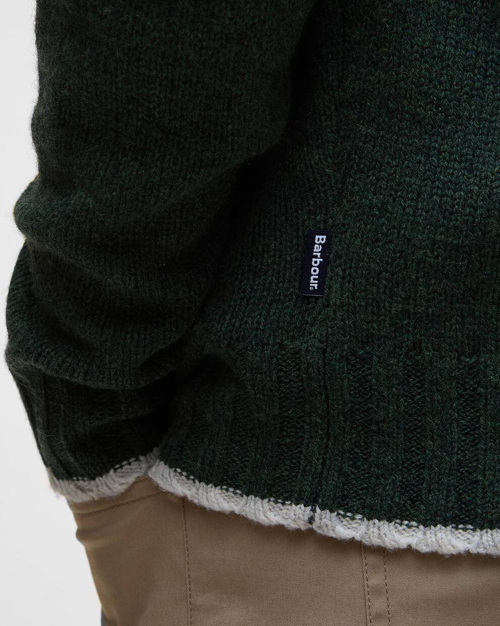 Maglione Hewton con collo alto con risvolto e motivo Fair Isle