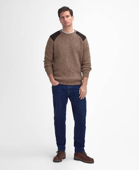 Raisthorpe Crew Neck Jumper Stone