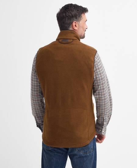 Langdale Fleece Gilet Rust Brown