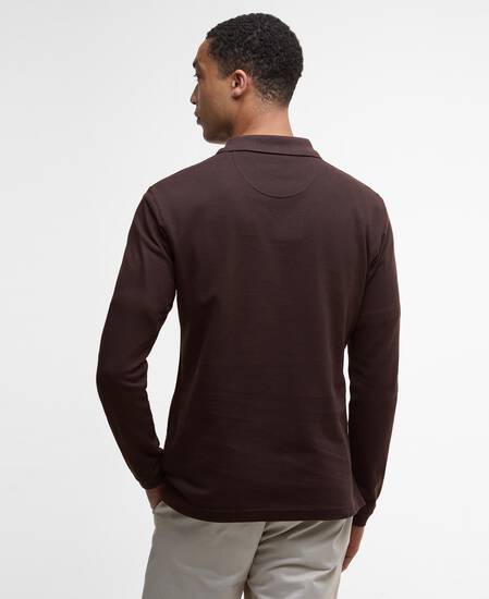 Polo Essential a maniche lunghe Dark Oak