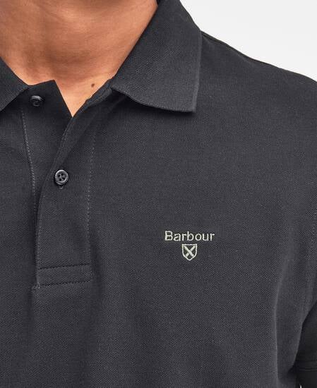Lightweight Sports Short-Sleeved Polo Shirt Classic Black