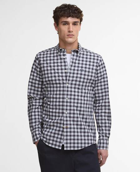 Lomond Tailored Long-Sleeved Shirt Riverstone Tartan