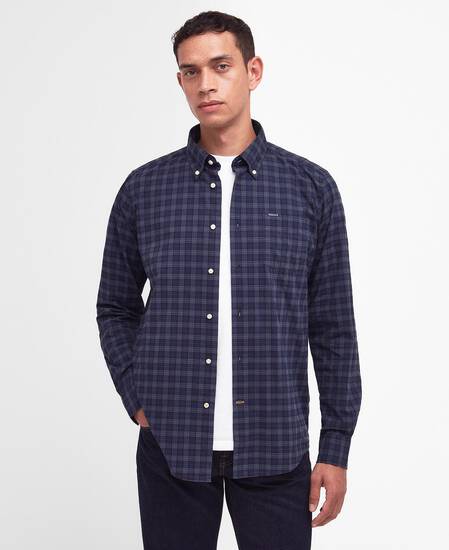 Lomond Tailored Long-Sleeved Shirt Midnight Tartan